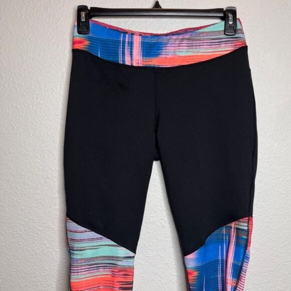 Reel Legends Jagged Stripe Cropped Leggings & L.S. Loungewear Set Sz XL - Picture 5 of 15